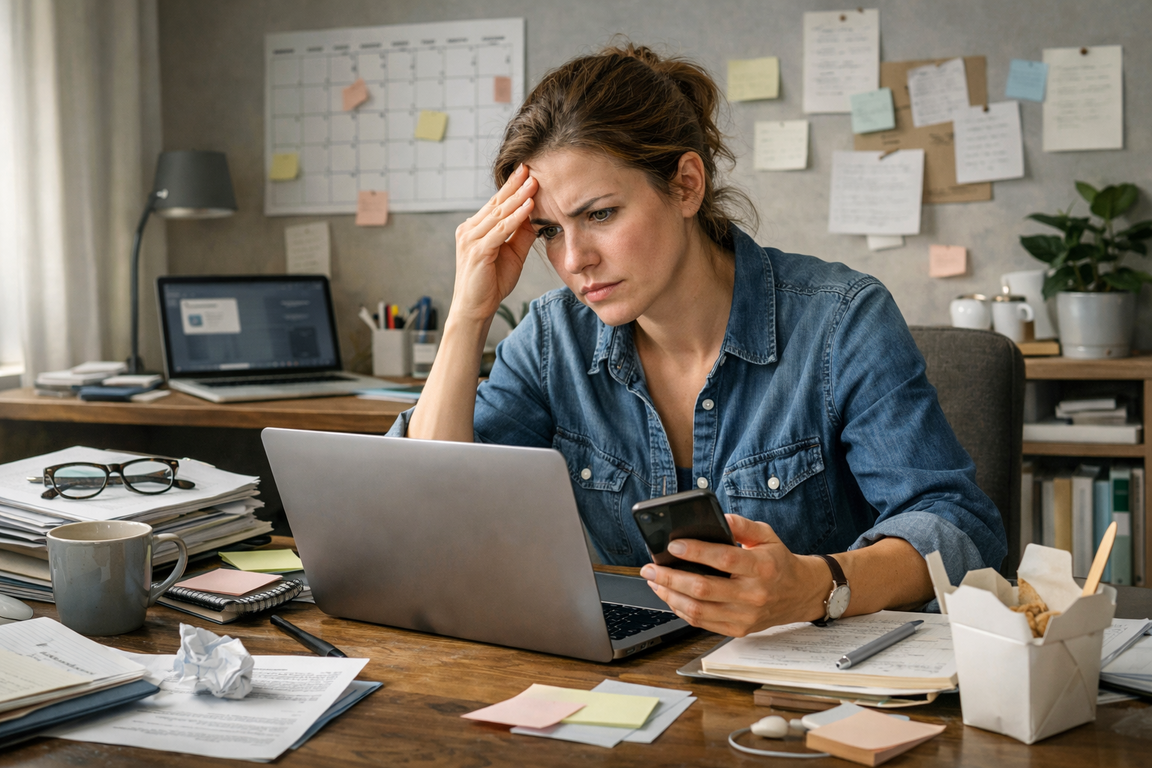 Stres – ilustracja do artykułu psychologa